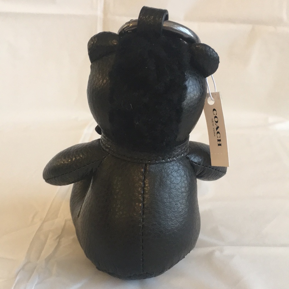Coach Leather Bear Keychain NWT - Picture 3 of 8